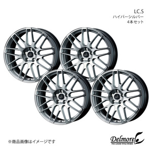 Delmore/LC.S クラウン 200系 4WD アルミホイール4本セット【18×8.0J5-114.3 INSET45 ハイパーシルバー】0039246×4