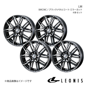 LEONIS/LM フレアクロスオーバー MS31S/MS41S アルミホイール4本セット【15×4.5J 4-100 INSET45 BMCMC】0040774×4