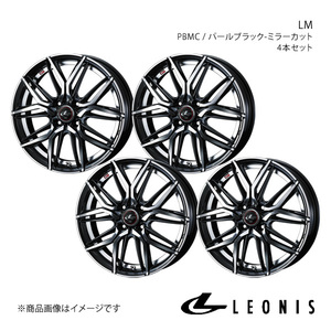 LEONIS/LM フィット/フィットアリア GD1/2/3/4/5/6/7/8/9 アルミホイール4本セット【15×5.5J 4-100 INSET43 PBMC】0040775×4