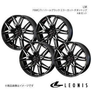 LEONIS/LM エクストレイル T30 アルミホイール4本セット【15×6.0J 5-114.3 INSET43 PBMC/TI】0040780×4