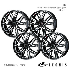 LEONIS/LM オーリス 150系 アルミホイール4本セット【18×7.0J 5-114.3 INSET47 PBMC】0040822×4