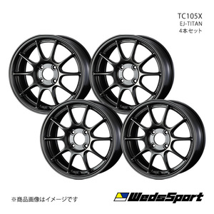 WedsSport/TC105X ヴィッツ 90系 RS 16インチ車 アルミホイール4本セット【16×7.0J 4-100 INSET43 EJ-TITAN】0073572×4