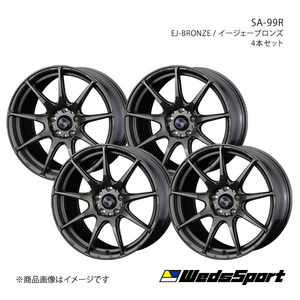 WedsSport/SA-99R インプレッサ GDB 純正タイヤサイズ(225/45-17) ホイール4本セット【17×7.5J 5-114.3 INSET45 EJ-BRONZE】0073897×4