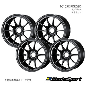 WedsSport/TC105X FORGED シーマ F50 4WD アルミホイール4本セット【18×8.5J 5-114.3 INSET32 EJ-TITAN】0073957×4