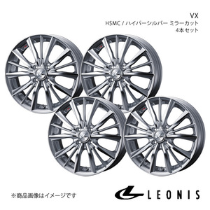 LEONIS/VX eKクロス B3#W アルミホイール4本セット【15×4.5J 4-100 INSET45 HSMC】0033235×4