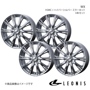 LEONIS/WX ミラージュ A03A/A05A アルミホイール4本セット【14×4.5J 4-100 INSET45 HSMC】0033855×4