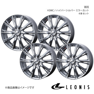 LEONIS/WX ルクラ L450系 アルミホイール4本セット【14×4.5J 4-100 INSET45 HSMC】0033855×4