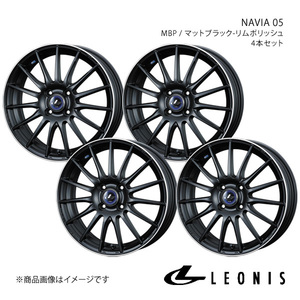 LEONIS/NAVIA 05 ポルテ 140系 FF 14インチ車 アルミホイール4本セット【15×5.5J 4-100 INSET43 MBP】0036249×4