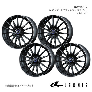 LEONIS/NAVIA 05 スカイライン V35セダン アルミホイール4本セット【17×7.0J 5-114.3 INSET42 MBP】0036267×4