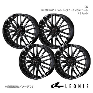 LEONIS/SK エルグランド E51 4WD 純正タイヤサイズ(245/40-19) アルミホイール4本セット【19×8.0J 5-114.3 INSET43 HYPER BMC】0038342×4