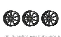 CIRCKAR C10S アルミホイール2本セット スペーシア MK53S(2017/12～)【15×4.5J 4-100 +45 マットブラック】 共豊_画像2