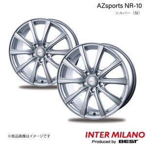 INTER MILANO/インターミラノ AZsports NR-10 ウィッシュ 20系 ホイール 2本【15×6.0J 5-100 INSET 43 シルバー】