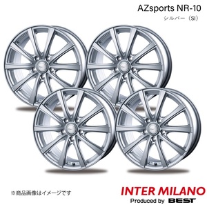 INTER MILANO/インターミラノ AZsports NR-10 アイシス 10系 プラタナ ホイール 4本【15×6.0J 5-114.3 INSET 53 シルバー】