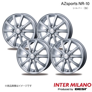 INTER MILANO/インターミラノ AZsports NR-10 キューブ Z12 ホイール 4本【15×5.5J 4-100 INSET 43 シルバー】