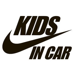 9 送料無料 Kids in Car 白　カッティングシール　ステッカー　キッズインカー　ベビーインカー　赤ちゃん