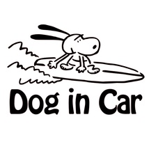 66 送料無料　Dog in Car 白　ステッカー　カッティングシール　ドッグインカー_画像1