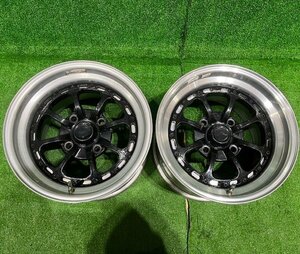 卍【メーカー不明 深リムAW♪】13×8.5Ｊ＋　4H/108 ケータハムに装着してました♪ 2本のみ　札幌市清田区発【店頭引取OK】卍