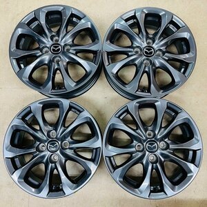 ◎マツダ DJ系 デミオ 純正 15インチ 5.5J +40 100-4穴 MAZDA2にも!! 純正戻し スタッドレス用などに!! 苫小牧店～店頭引取可能◎