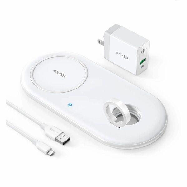 Anker PowerWave+ PAD with Watch Holder ワイヤレス充電器 ACアダプタ付属 