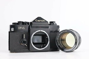 Canon キヤノン F-1 後期 フィルム一眼レフカメラ Canon FL 58mm 1.2 オールドレンズ【ジャンク品】★F