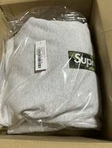 【S】Supreme Box Logo Hooded Sweatshirt Small シュプリーム パーカー Ash Grey グレー ボックスロゴ 新品未使用 国内正規品 23FW_画像3