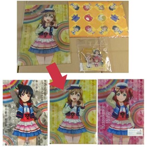 ラブライブ!サンシャイン!!1年生 にいてんご ブックカバー+デカアクリルキーリング+クリアファイル セット(国木田花丸/黒澤ルビィ/津島善子