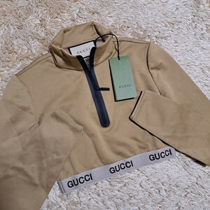 新品　タグ付き　GUCCI+THE NORTH FACE　グッチ　ノースフェイス　コラボ　 クロップドスウェットシャツ　cropped top　