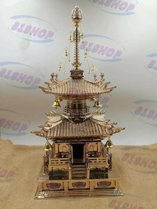 「81SHOP」 密教法具 多宝塔 寺院用 真鍮仏具 総高42cm