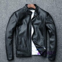 「81SHOP」　本革 牛革　ライダースジャケット メンズファッション 紳士ジャケット カウハイド　革ジャン_画像5