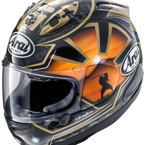 【限定値引き】Arai フルフェイスヘルメット RX-7X PEDROSA SAMURAI SPIRIT ペドロサ サムライ スピリット 金 M (57-58)の画像1