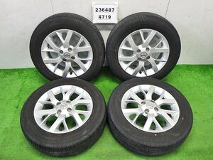 ☆日産純正 15インチ タイヤ付 4本セット☆ E12 ノート 15X5.5J 4H-100 インセット+40 185/65R15 9分山 ☆TH ★送料無料★ 236487