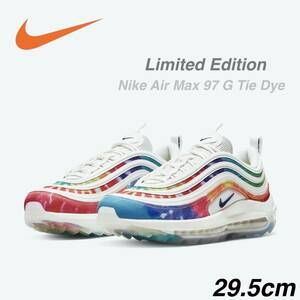 【29.5cm】★レインボースマッシュ！！新品★NIKE ナイキ エア マックス 97 G タイダイ NRG P ゴルフ AIR MAX TIE DYE 虹 バレット US11.5