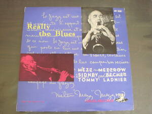 ペラジャケ　赤盤　MEZZ　MEZZROW/REALLY　THE　BLUES　メズ・メズロウのディキシーランド・セッション/これぞブルース！