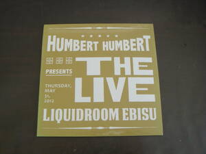 未開封DVD　HUMBERT　HUMBERT/THE　LIVE　LIQUIDROOM　EBISU　ハンバートハンバート