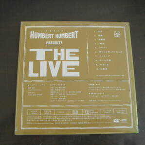 未開封DVD HUMBERT HUMBERT/THE LIVE LIQUIDROOM EBISU ハンバートハンバートの画像2