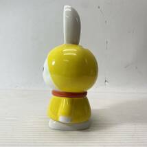 Miffy ミッフィー 貯金箱 陶磁器 コインバンク レトロ イエロー 黄色 置物 インテリア 飾_画像2