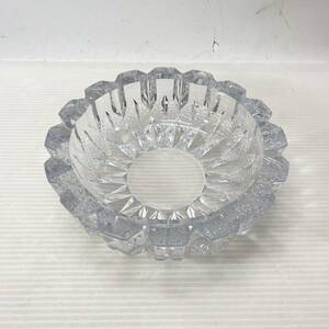 ガラス製 灰皿 アッシュトレイ 切子調 レトロ インテリア 置物 飾 ディスプレイ用品
