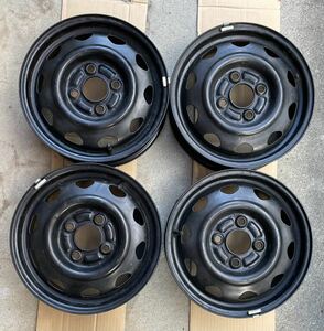 13インチ　鉄ホイール 13x4.00B　PCD100 スバル純正