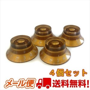 YJB PARTS トップハットノブ ゴールド ミリ 4個セット (メール便のみ送料無料)