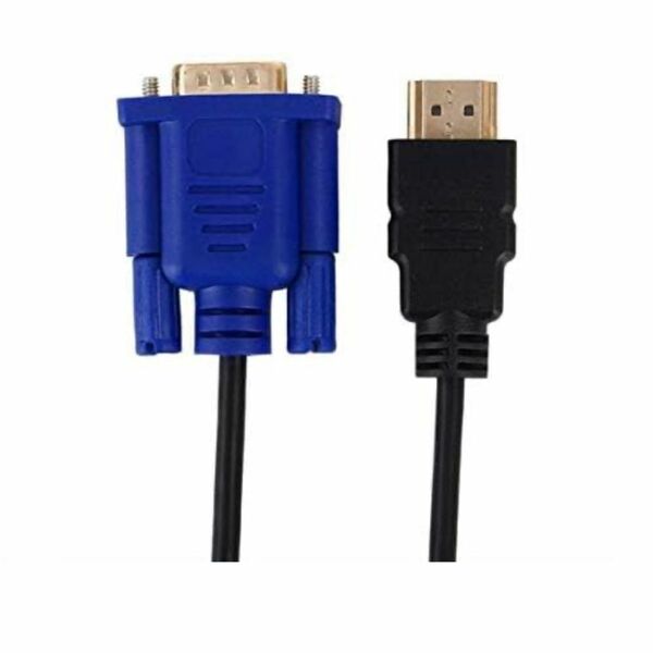 HDMI to VGAケー ブル VGA HD-15 オスコネクタ 1.8m HDMI オス ケーブル コネクタ