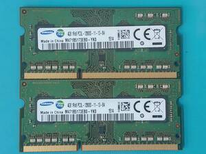 動作確認 SAMSUNG製 PC3L-12800S 1Rx8 4GB×2枚組=8GB 15140071212