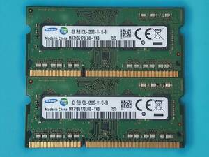 動作確認 SAMSUNG製 PC3L-12800S 1Rx8 4GB×2枚組=8GB 15150091212
