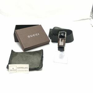 GUCCI グッチ Gロゴ バングル エナメル ブラック 腕周り約17cm 汚れ使用感有 YS 4A5W