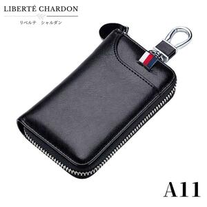  key case men's original leather black multifunction men's purse card inserting change purse . key inserting black compact 6 ream pocket credit high capacity purse 