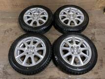 【バリ山】 ダンロップ ウインターマックス WM01 155/65R14 スタッドレス タイヤ ホイール 4本セット スペーシア タント ムーブ Nボックス_画像1