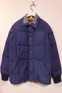 70's EDDIE BAUER Vintage Down Jacket size M レディース ダウンジャケット 黒タグ ビンテージ