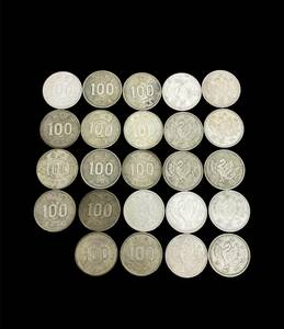 【C】100円銀貨24枚まとめ　鳳凰10枚　稲穂14枚　シルバー　古銭　硬貨　コレクション　額面2400円