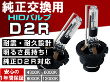 トヨタ クラウン 型式GRS180/GRS182/GRS184■大光量ヘッドライト ロービーム D2R 純正交換HIDバルブ 1年保証_画像1