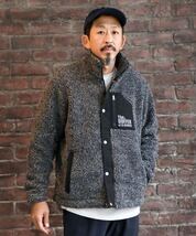 The DUFFER of ST.GEORGE BOA FLEECE JK：ボアフリースジャケット ライトアウター　S灰_画像1