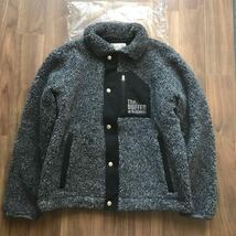 The DUFFER of ST.GEORGE BOA FLEECE JK：ボアフリースジャケット ライトアウター　S灰_画像3